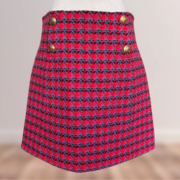 Sandro Paris Efira Button-Detailed Tweed Mini Skirt | Like New - Picture 6 of 12